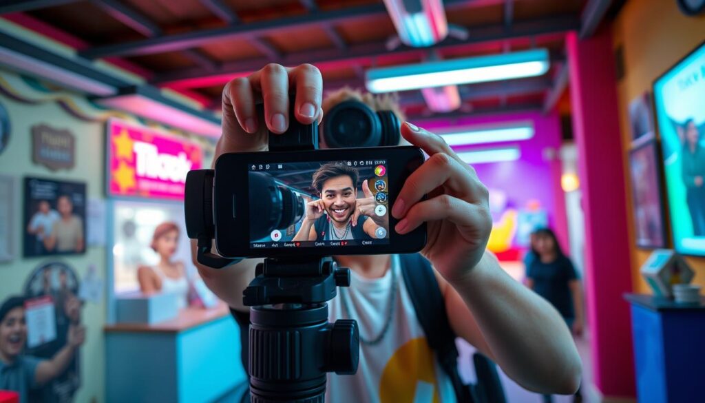 TikTok app vídeos curtos