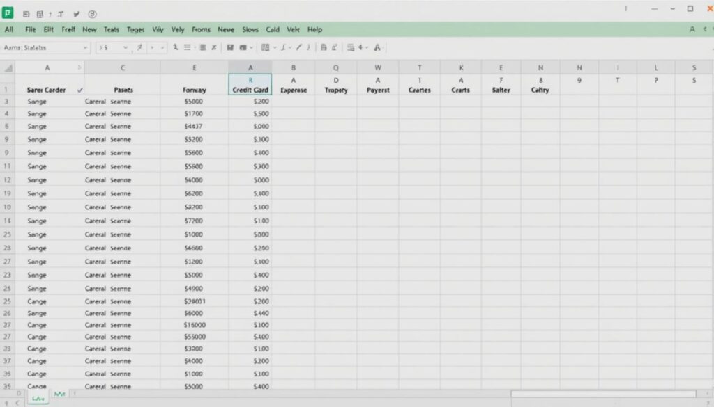 planilha controle cartão de crédito microsoft